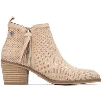 Refresh für Damen. 17515105-BEIGE Stiefelette 175151 beige (39), 3 bis 5 cm, Reißverschluss, Lässig