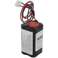 AccuCell Notleuchtenakku NiMH 4,8V 2000mAh F2x2 Mignon AA mit 300mm Kabel und Stecker passend für RPower 20128LEM/LPU