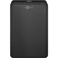 Goobay Magnetische Wireless Powerbank mit 10.000mAh, haftet magnetisch an der Handyrückseite, ultraleichte Mini-Powerbank