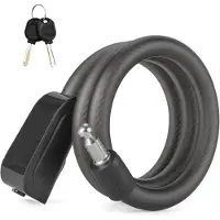 RockBros Fahrradschloss Kabelschloss mit 2 Schlüsseln Hohe Sicherheit 14.7MM Dickes für Fahrräder, Motorräder, Babywagen, Skateboards 110cm/14.27mm