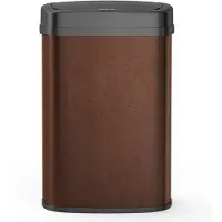 Kitchen Move Automatischer Edelstahl-Mülleimer MAJESTIC Corten 58L Edelstahl Braun