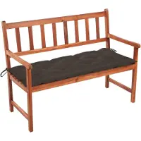 vidaXL Gartenbank mit Auflage 120 cm Massivholz Akazie