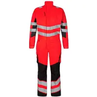 F-engel Warnschutz Overall "4545-319" Safety Kl. 3 - S - rot/schwarz