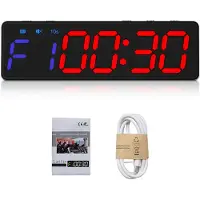 Lixada Mini-Fitness-Timer – wiederaufladbare Stoppuhr, tragbare Countdown-/Count-up-Uhr mit magnetischer Rückseite für das Heimtraining