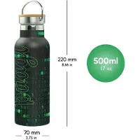 Baagl Thermoflasche mit Bambusdeckel Numbers 500 ml