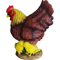 Relaxdays Gartenfigur Huhn