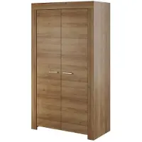 Piaski Kleiderschrank – Drehtürenschrank – Schlafzimmerschrank – Kleiderschrank mit Türen – SKY – SSZ110 – Sonoma Eiche – Moderner Schrank mit Kleiderstange