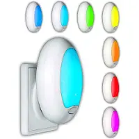 Eaxus 2x LED Nachtlicht für Steckdose Baby Schlummerlicht mit Farbwechsel Nachtlampe