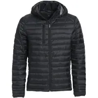 Clique Jacke Hudson mit daunenähnlicher Wattierung, abnehmbarer Kapuze und Reißverschlusstaschen
