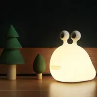 Axvcuxio LED Nachtlicht Kids Slug Lampe Silikon Kabellos Stufenlos Dimmbar,Stilllicht mit Timer USB Wiederaufladbar Touchsensor Augenschutz Babyzimmer Warmweiß