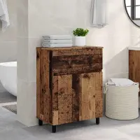 vidaXL Möbel Waschtisch Altholz 60 x 35 x 80 cm Holzwerkstoff - Badspiegel CC2759