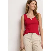 Street One Ripptanktop "Style Gania" Sommer-Top mit Herzausschnitt