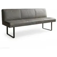 KAWOLA Esszimmerbank ELEEN Leder anthrazit 203cm