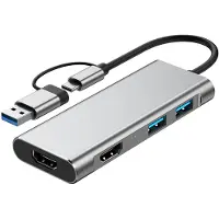 INF USB 3.0 & Type-C zu Dual HDMI 1080P Dockingstation
