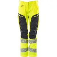 Mascot Damen Hose mit Knietaschen ACCELERATE SAFE Hi-vis Gelb / Schwarzblau 36 - 19578-236-17010-76C36 - Hi-vis Gelb / Schwarzblau