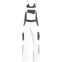 FHB ECKHARD Latzhose, weiß-anthrazit, 110