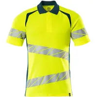 Mascot Herren Polo-Shirt ACCELERATE SAFE Hi-vis Gelb / Dunkelpetroleum M - 19083-771-1744-M - Hi-vis Gelb / Dunkelpetroleum