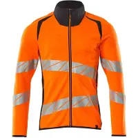 Mascot Herren Sweatshirt mit Reißverschluss ACCELERATE SAFE Hi-vis Orange / Schwarzblau XXL - 19184-781-14010-2XL - Hi-vis Orange / Schwarzblau