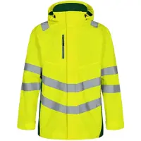 F-engel Warnschutz Hardshell Regenparka "1145-930" Safety - XS - gelb/grün