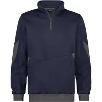 Dassy Hyrax Next Sweatshirt mit Reißverschluss nachtblau/anthrazitgrau 2XL