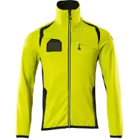 Mascot Herren Fleecepullover mit Reißverschluss ACCELERATE SAFE Hi-vis Gelb / Schwarz L - 19403-316-1709-L - Hi-vis Gelb / Schwarz