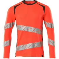 Mascot Herren Langarmshirt Hi-vis Rot / Dunkelanthrazit L - 19081-771-22218-LONE - Hi-vis Rot / Dunkelanthrazit