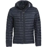 Clique Jacke Hudson mit daunenähnlicher Wattierung, abnehmbarer Kapuze und Reißverschlusstaschen