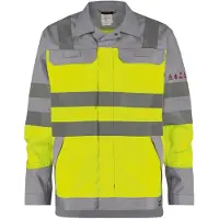 Dassy Franklin Multinorm Warnschutz Arbeitsjacke, neongelb/grafitgrau, Größe M - neongelb/grafitgrau - M
