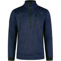 FHB Patrick Strick-Fleece-Troyer - Marine-Schwarz 102 L