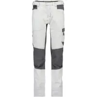 Dassy Arbeitshose HELIX Painters Women - Damen Malerhose - Kratzschutz weiß/anthrazitgrau 36 STANDARD