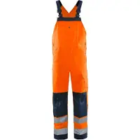 Fristads High Vis Latzhose Kl. 2 1001 TH Grösse C64 Warnschutz-Orange/Marine