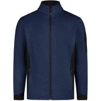 FHB Christoph Strick-Fleece-Jacke - Marine-Schwarz 102 3XL