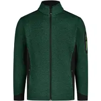 FHB Christoph Strick-Fleece-Jacke - Grün-Schwarz 102 5XL