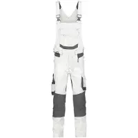 Dassy Tronix Painters Malerlatzhose mit Stretch und Kniepolstertaschen WEIß/ANTHRAZITGRAU Gr.60 Länge: STANDARD