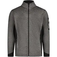 FHB Christoph Strick-Fleece-Jacke - Anthrazit-Schwarz 102 XL