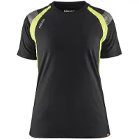 Blakläder Damen T-Shirt 3402 1030 in div. Farben - schwarz/gelb - 3XL