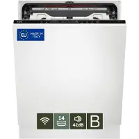 AEG FSK75778P, Voll integriert, Standardgröße (60 cm), Schwarz, Berührung, kalt, Heiß, Zusammenklappbar