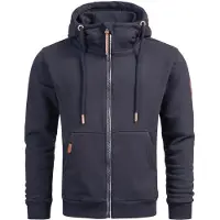 Alessandro Salvarini Herren Sweatjacke AS292 mit Kapuze & Reißverschluss