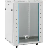 vidaXL 15U Netzwerkschrank 19" IP20 Grau 60x45x86 cm