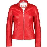Donders 1860 Kaia Lederjacke - Kirschtomate