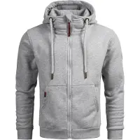 Alessandro Salvarini Herren Sweatjacke AS292 mit Kapuze & Reißverschluss