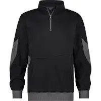 Dassy Hyrax Next Sweatshirt mit Reißverschluss schwarz/anthrazitgrau 4XL