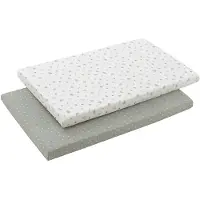 cambrass Calma 50x90x12 Cm Spannbettlaken Für Gitterbett 2 Einheiten