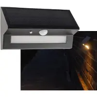Chilitec LED Solar Wandleuchte SWL-AS400 IP44 warmweiß 3000K PIR Sensor
