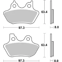 SBS Bremsbeläge Kh400 Street Ceramic Farbe Schwarz