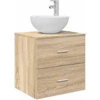 Syfax Wandmontierte Waschtisch Sonoma-Eiche 49,5 x 41 x 64,5 cm