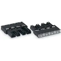 Wago 770-214 Stecker,4-polig,Kod. A,schwarz 770214 - 50 Stück