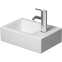 Duravit Möbel-Handwaschbecken Vero Air 38x25cm, HL re, o. ÜL, m HLB, weiß