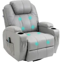 HOMCOM Massagesessel Ruhesessel Relaxsessel mit Massagefunktion, Kunstleder