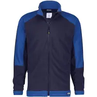 Dassy Fleecejacke KAZAN - Arbeitsjacke mit Cordura-Verstärkung dunkelblau/kornblau 4XL